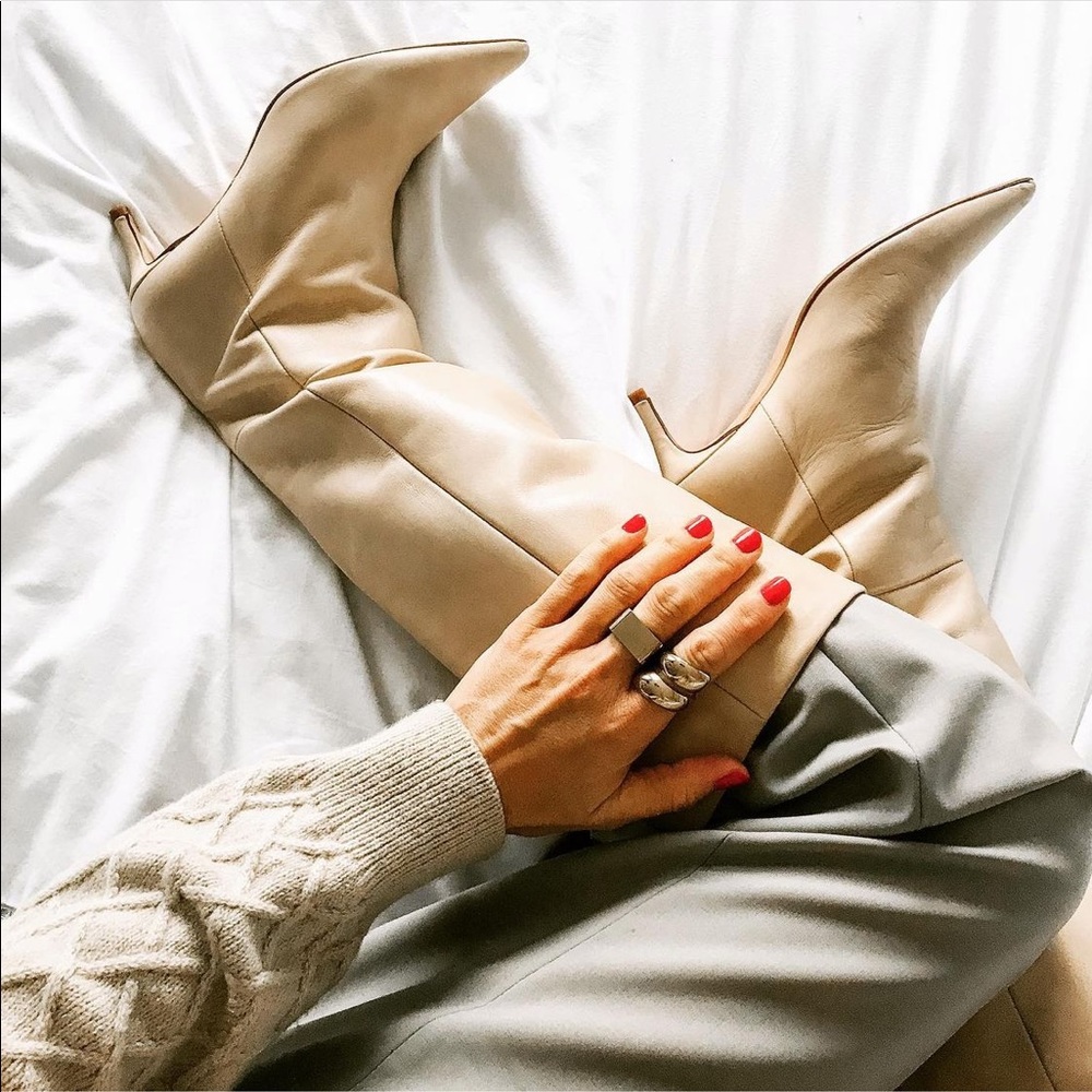 ✌🏽💟 HP 💟✌🏽𝗡𝗪𝗧 𝗭𝗮𝗿𝗮 • Leather Knee-High Boots - Picture 9 of 17